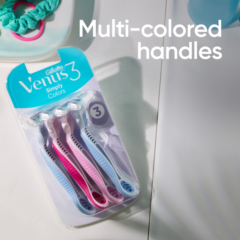 image 1 of Gillette Venus 3 Disposable Razor 4 Pack