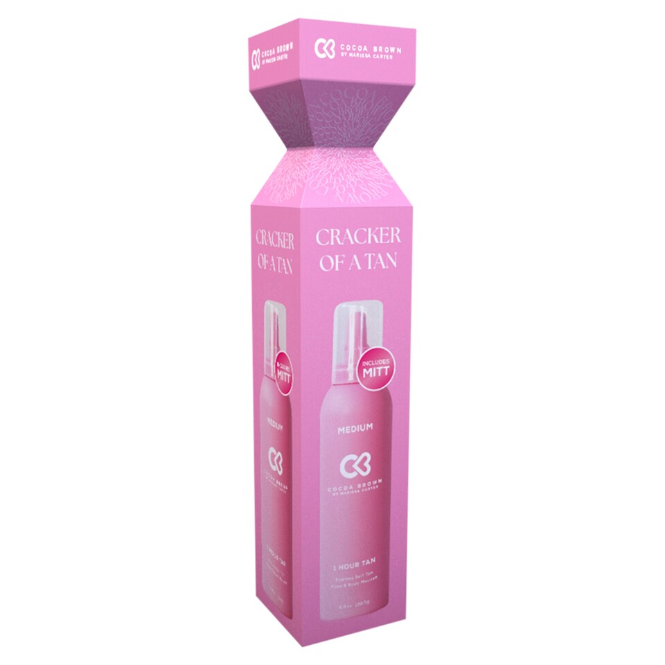 Cocoa Brown Cracker of a Tan Medium Mousse 139.5g & Mitt Set 
