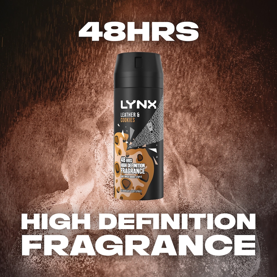 image 1 of Lynx Collision Leather & Cookies 48h Deodorant Bodyspray 150ml