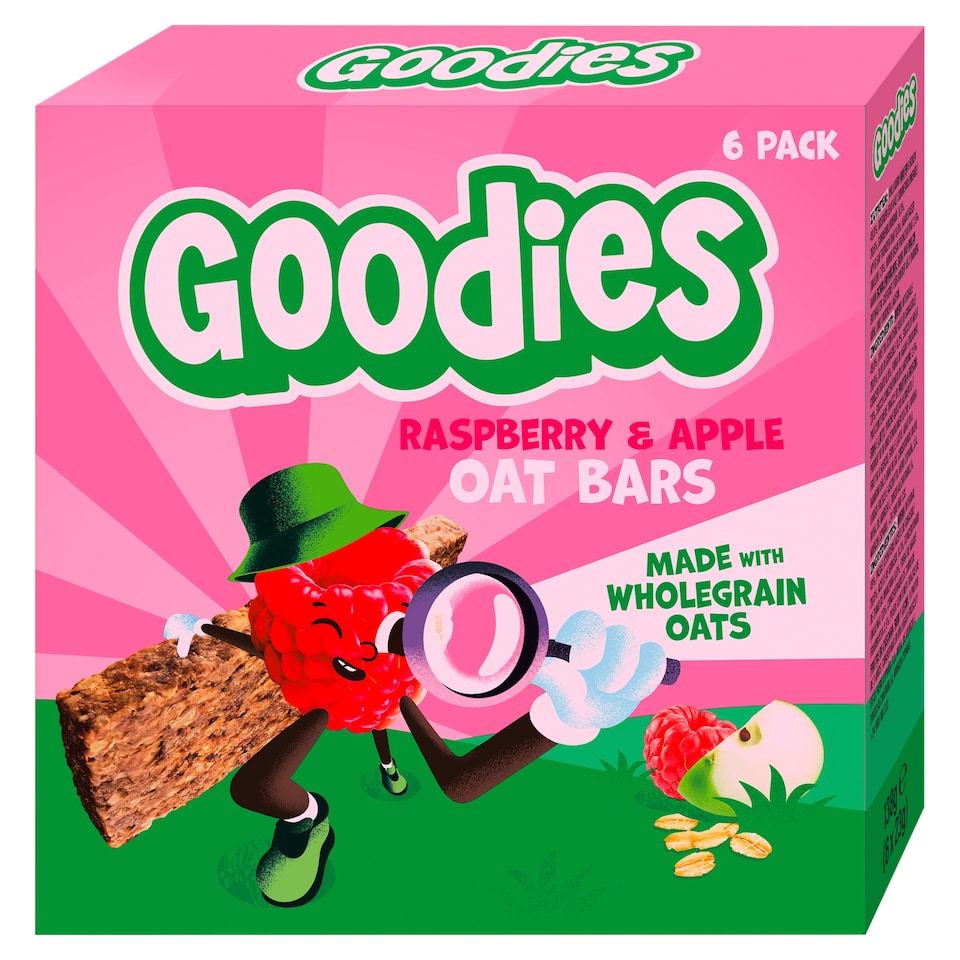 image 1 of Goodies Raspberry & Apple Oat Bars 6 x 23g (138g)
