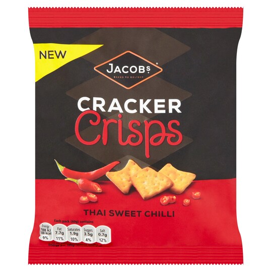 Jacobs Cracker Crisp Sweet Chilli 40g Tesco Groceries