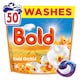 image 1 of Bold Washing Liquid Pods Gold Orchid 50 washes 985g