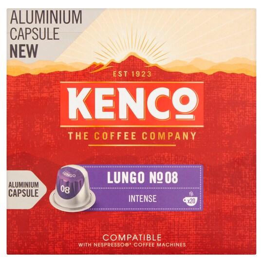Kenco Coffee Lungo Capsules 20Pc Tesco Groceries
