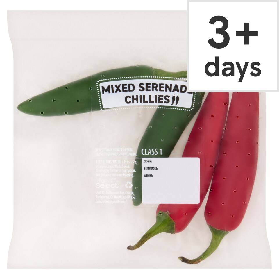 Farm Select Mixed Serenade Chillies 65g
