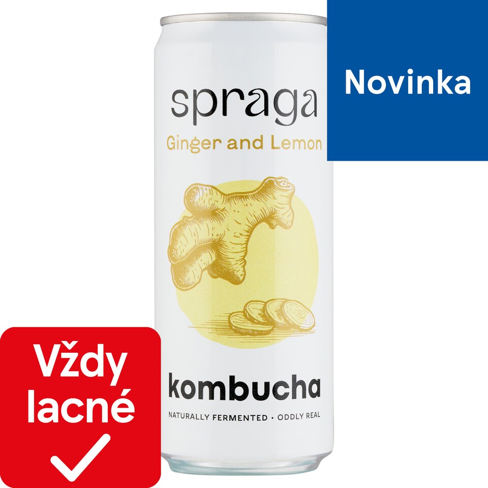 Spraga Ginger and Lemon bio kombucha 330 ml