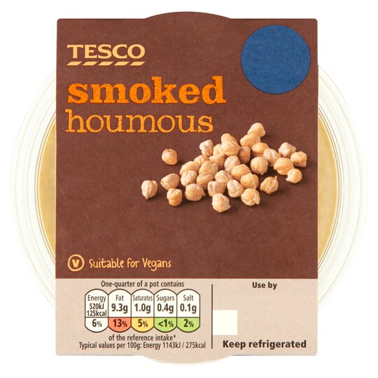 Tesco Houmous Smoked Houmous 182G Tesco Groceries