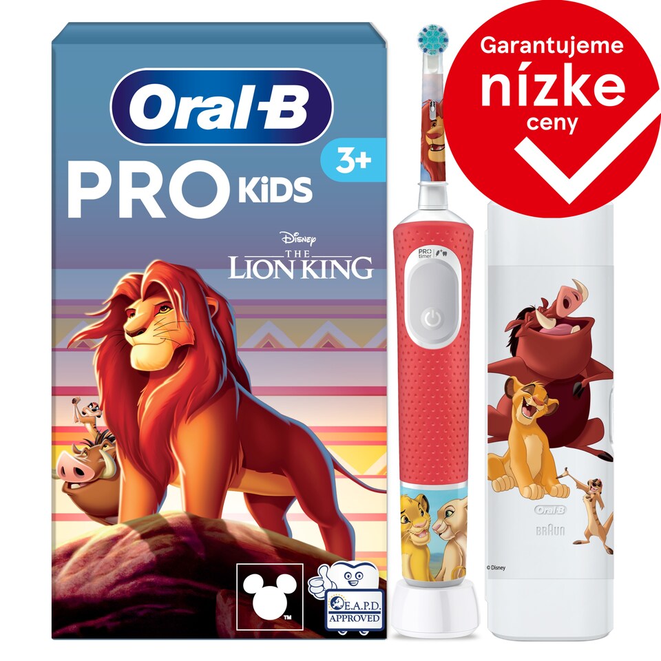 obrázok 1 z Oral-B Pro Kids Leví Kráľ Elektrická Zubná Kefka