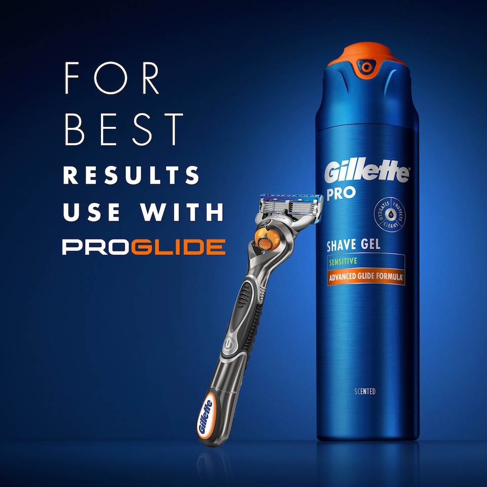 image 1 of Gillette Proglide Sensitive Shaving Gel 200ml