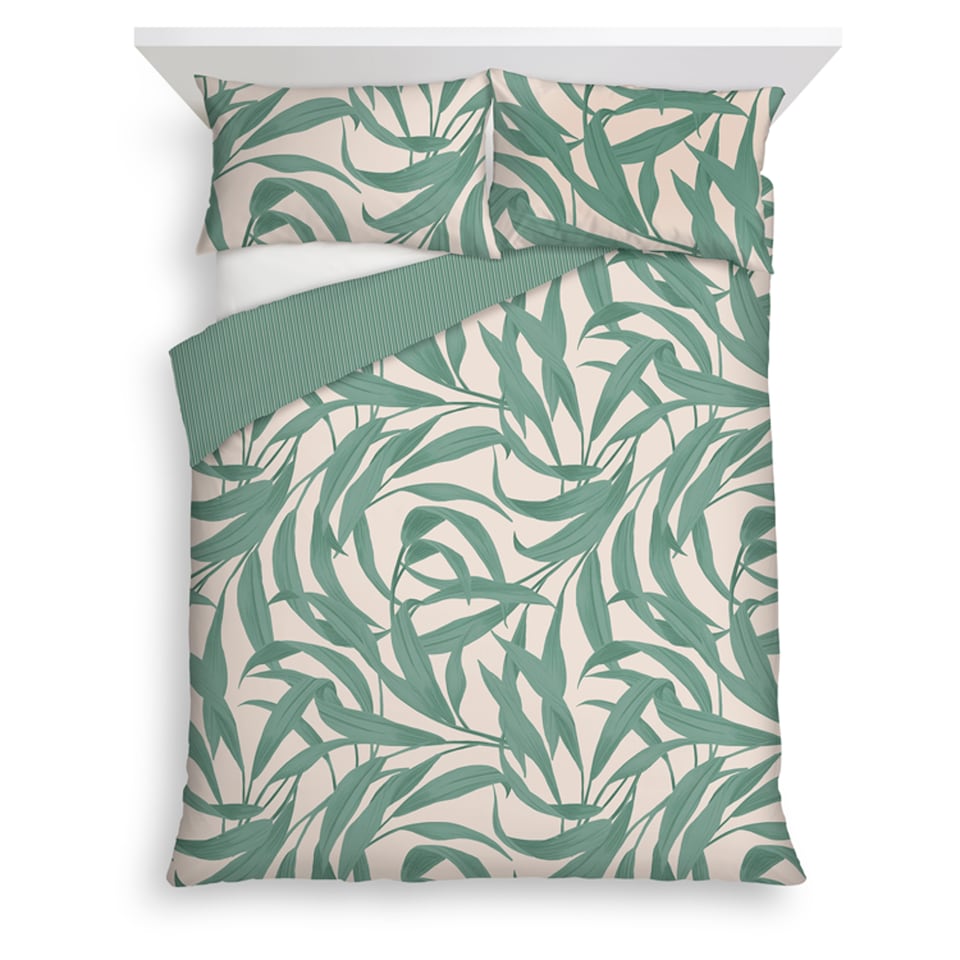 F&F Home Palm Leaf Duvet Set King
