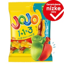 JOJO 1+1=3 želé cukríky s príchuťou ovocia a škorice 80 g