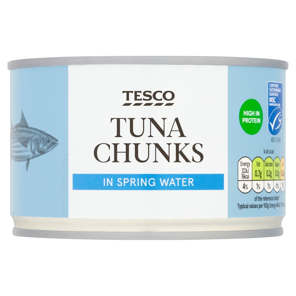 Tesco Tuna Chunks In Spring Water 400G