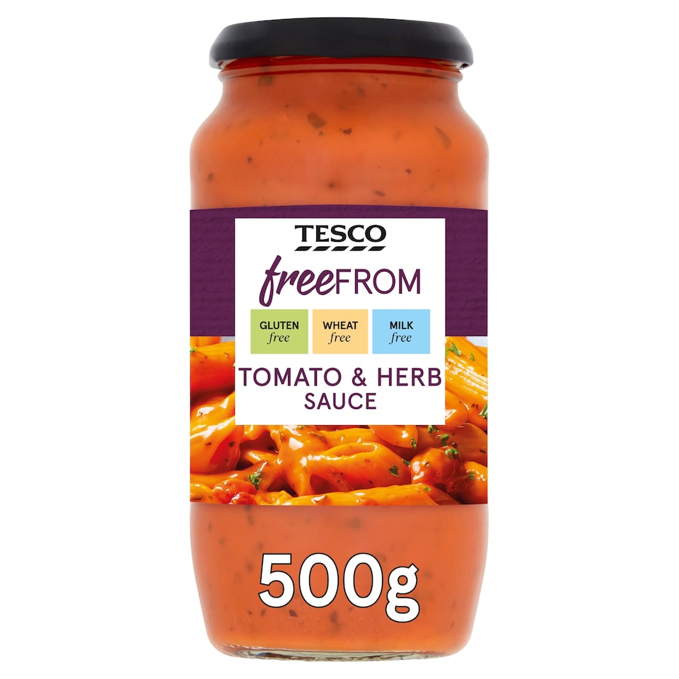 Tesco Free From Tomato And Herb Sauce 500G