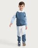 image 1 of F&F Boys 2-Piece Cotton Rich Colour Block Hoodie and Joggers Set in Blue