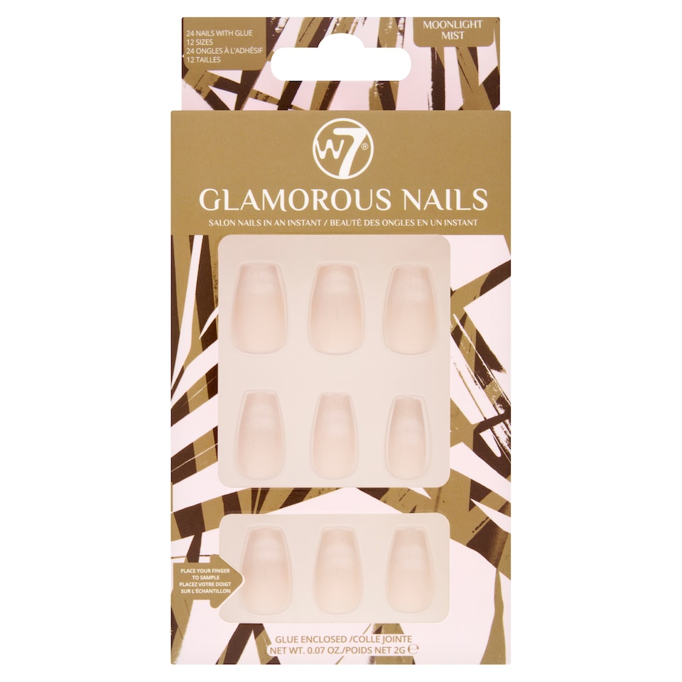 W7 Glamorous Nails Moonlight Mist Kit