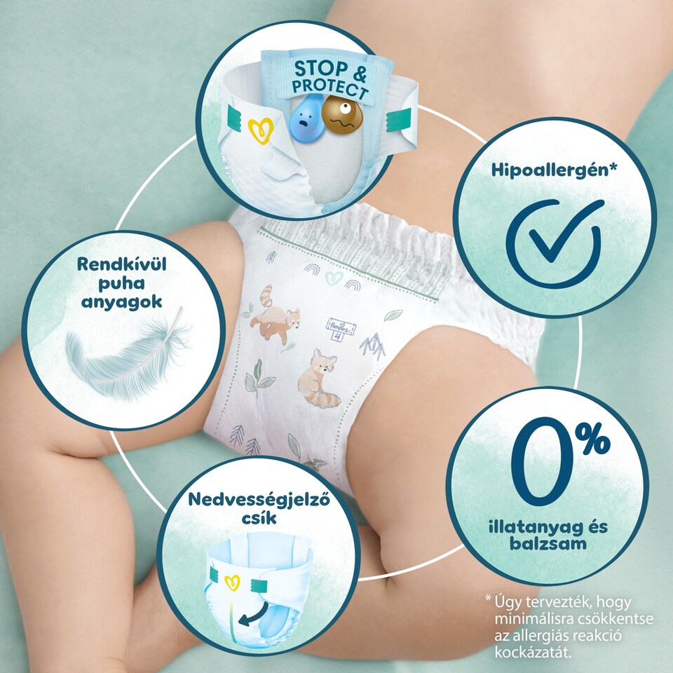 Pampers Harmonie Pelenka, Méret: 1, 35 Pelenka, 2kg-5kg 1. kép