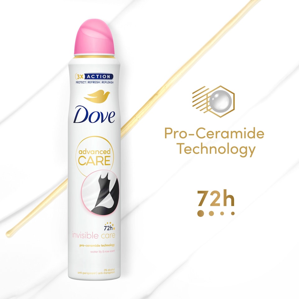 image 1 of Dove Women Invisible Care 72h Advanced Care Antiperspirant Deodorant 200ml