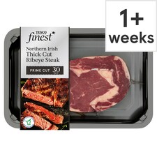 Tesco Finest Thick Cut Ribeye Steak 350G
