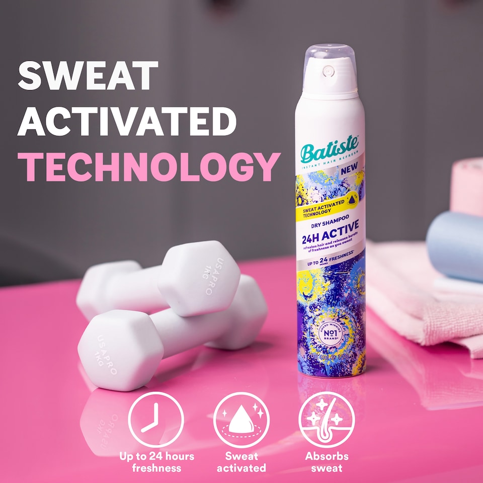 image 1 of Batiste 24H Active Dry Shampoo 200ml