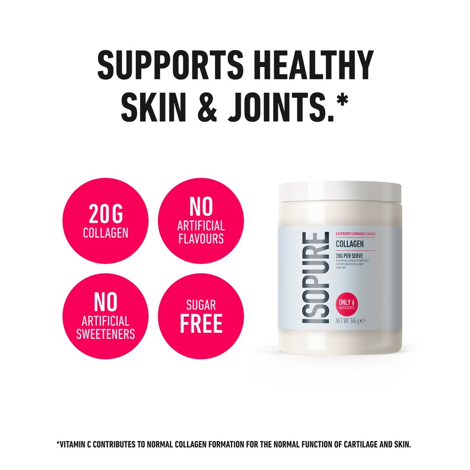 image 1 of Isopure Collagen Raspberry Lemonade 345g
