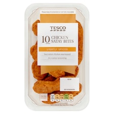 Tesco 10 Chicken Satay Bites 120G