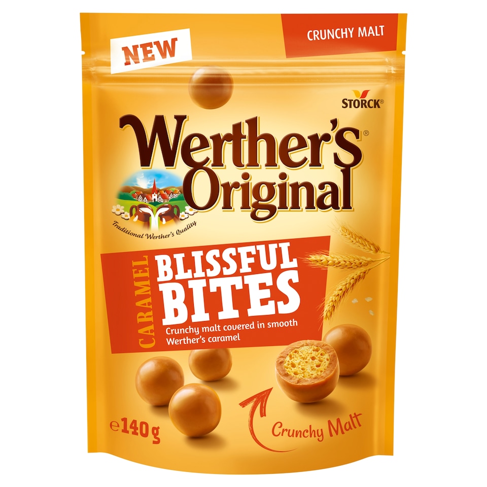 Werthers Blissful Bites Crunchy Malt 140g