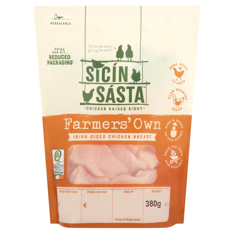 Sicin Sasta Irish Diced Chicken Breast 380G