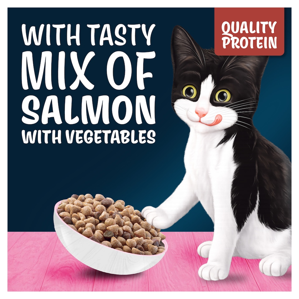 image 1 of FELIX Dry Kitten Doubly Delicious Salmon 750g  