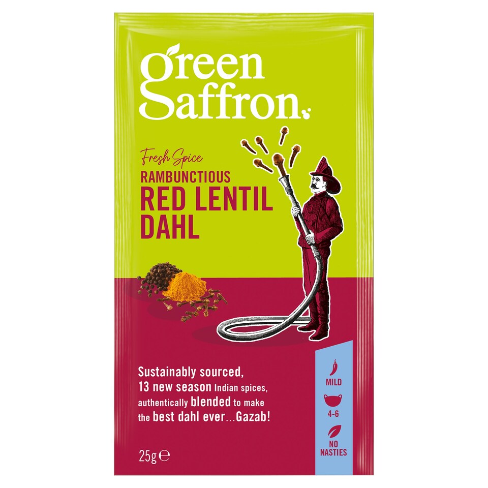 Green Saffron Red Lentil Dahl Spice Blend 25G