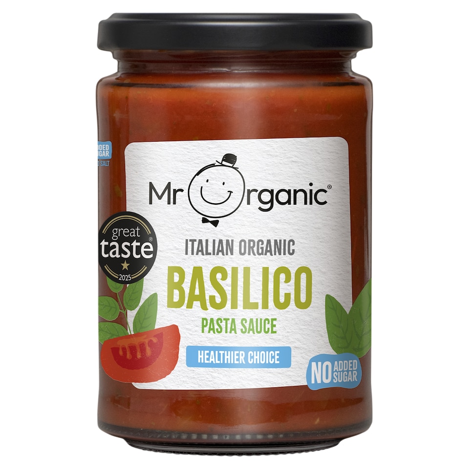 image 1 of Mr Organic Basilico Pasta Sauce 350g