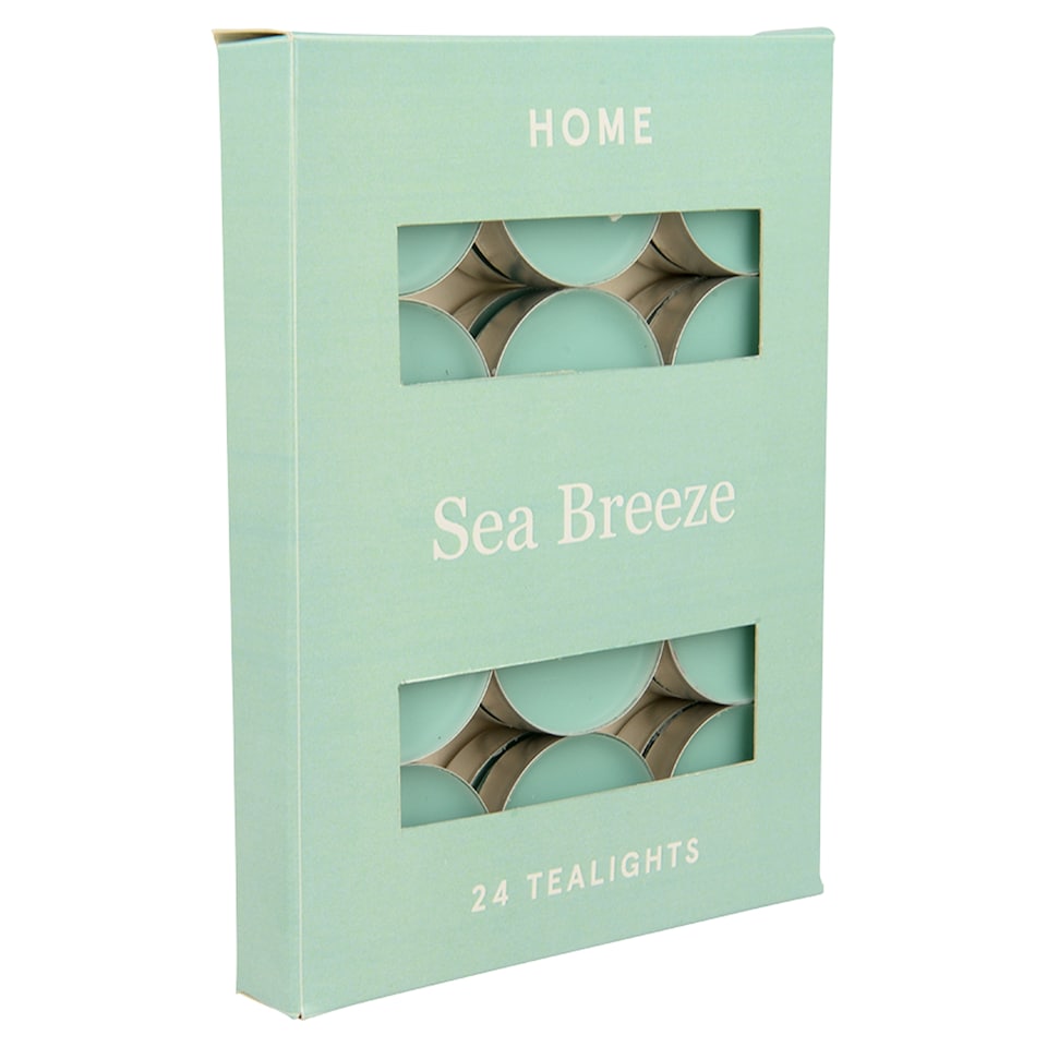 F&F Home Sea Breeze Scented Tealights 24 x 8.3g