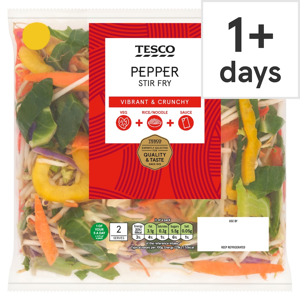 Tesco Pepper Stir Fry 320g EXP