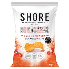 Shore The Scottish Seaweed Co. Seaweed Chips - Sweet Sriracha 80g