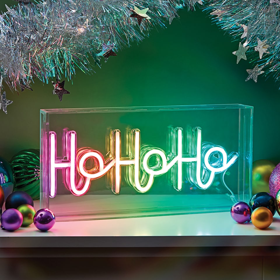 image 1 of Christmas Workshop Ho Ho Ho Neon LED Light