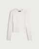 image 5 of OH ME OH MY Cotton Rich Cable Knit Jumper in White