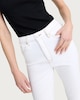 image 2 of F&F High Rise Slim Ankle Grazer Jeans in Ecru