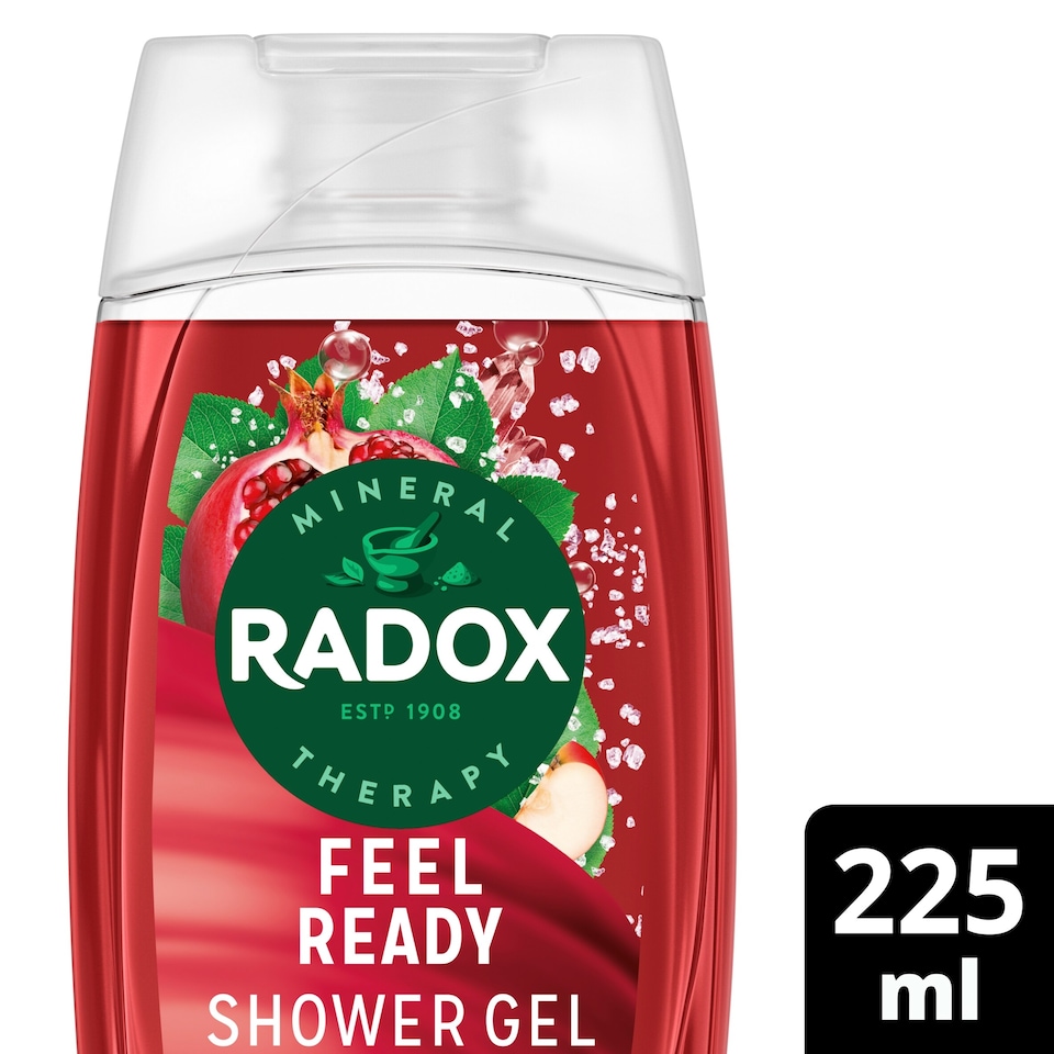 image 1 of Radox Pomegranate & Apple Feel Ready Shower Gel Body Wash 225ml