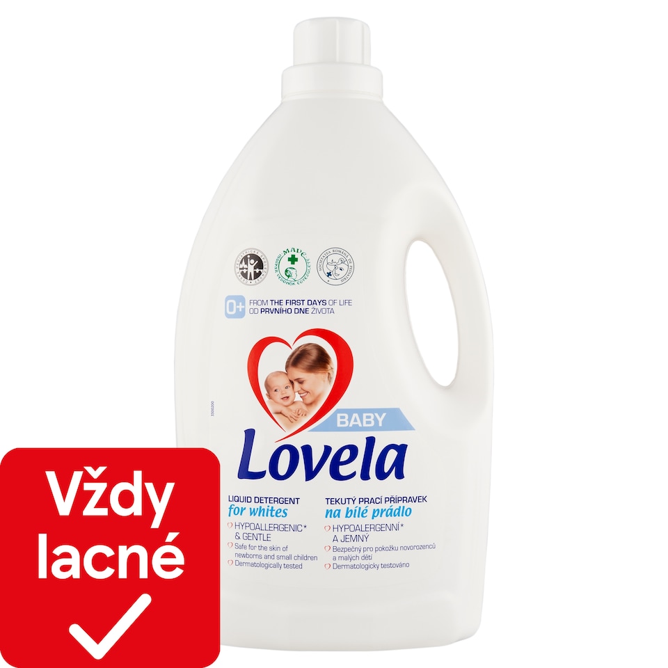 obrázok 1 z Lovela Baby Tekutý prací prípravok na bielu bielizeň 32 praní 2,9 l