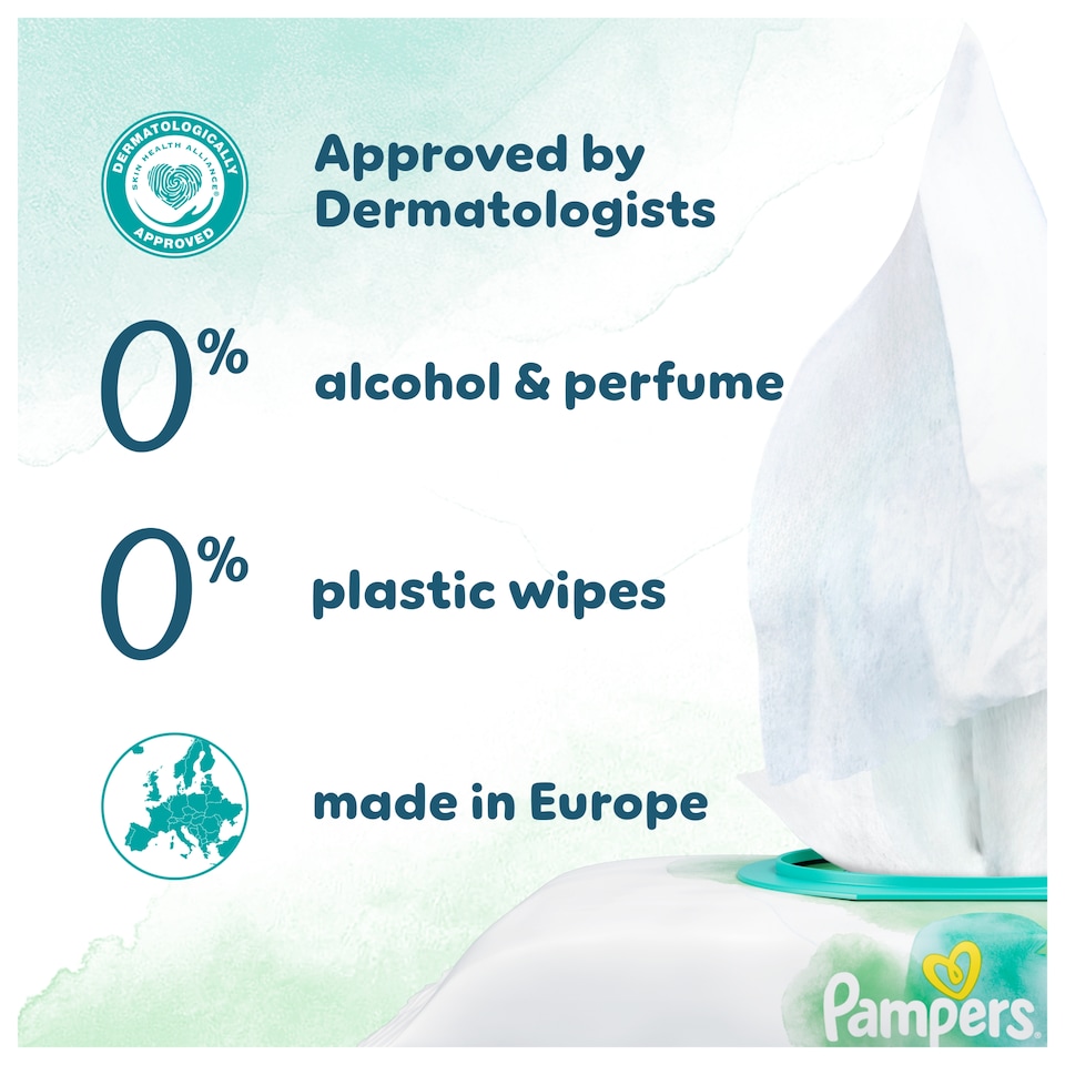 image 1 of Pampers Harmonie New Baby Wipes 9x46 Pack