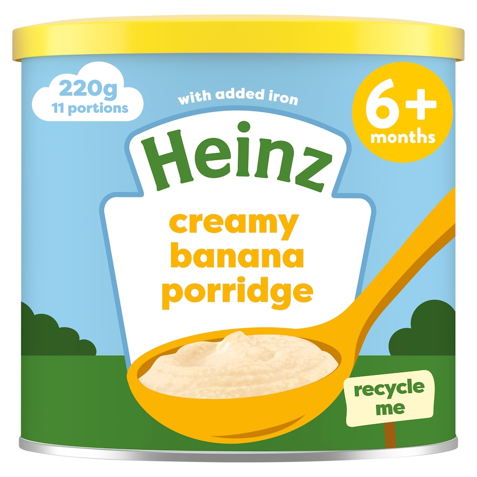 image 1 of Heinz Creamy Banana Porridge Baby Food 220g