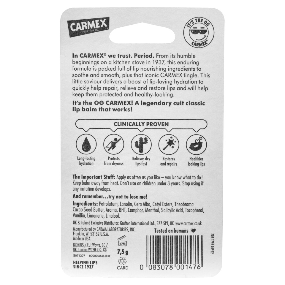 image 1 of Carmex Lip Balm Pot 7.5G