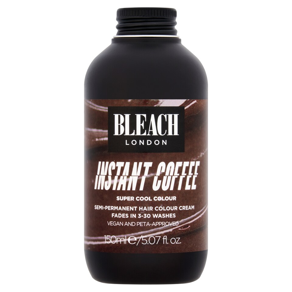 Bleach London Semi-Permanent Hair Colour Cream - Instant Coffee 150ml