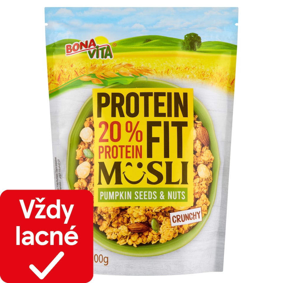 image 1 of Bona Vita Protein Fit Crunchy Musli with Protein, Nuts and Pumpkin Seeds 300 g