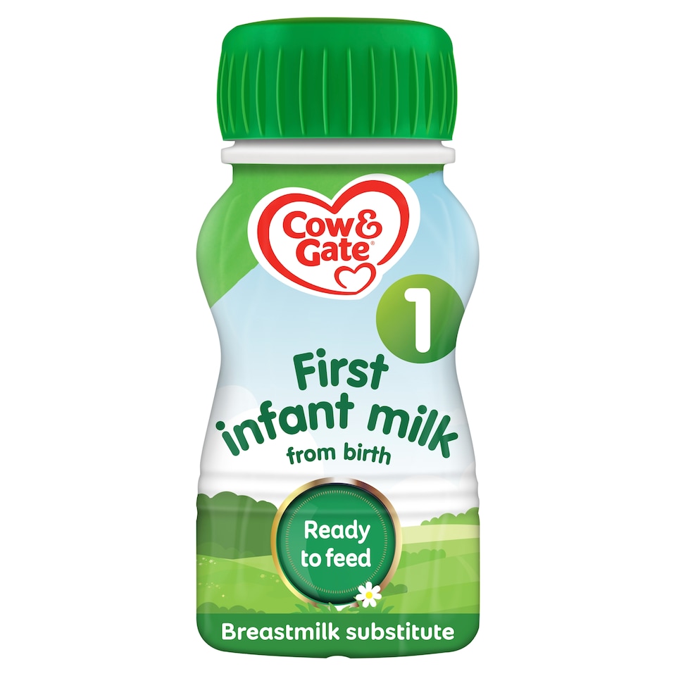 image 1 of Cow & Gate 1 First Infant Baby Milk Formula Liquid Ready to Feed from Birth 200ml