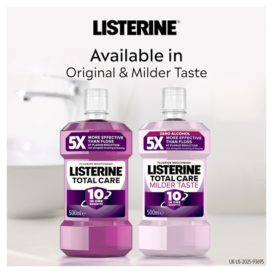 image 1 of Listerine Total Care Milder Taste Zero Alcohol Mouthwash 500ml