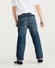 image 3 of F&F Boys Straight Leg Denim Jeans in Blue