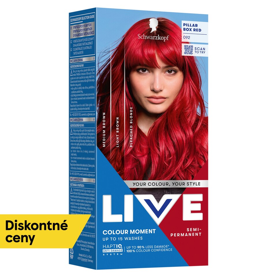 Schwarzkopf Live Colour Moment farba na vlasy 092 žiarivá červená