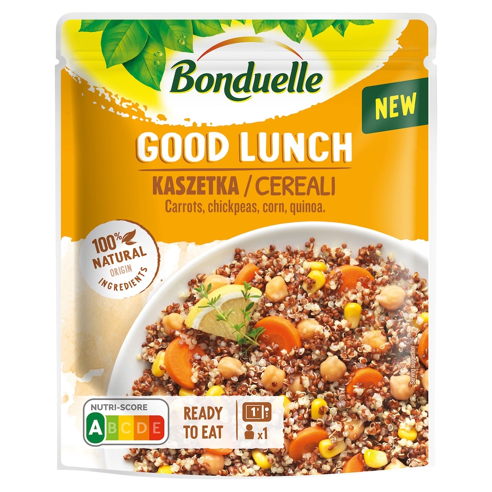 Bonduelle Good Lunch Carrots, Chickpeas, Corn, Quinoa 250g