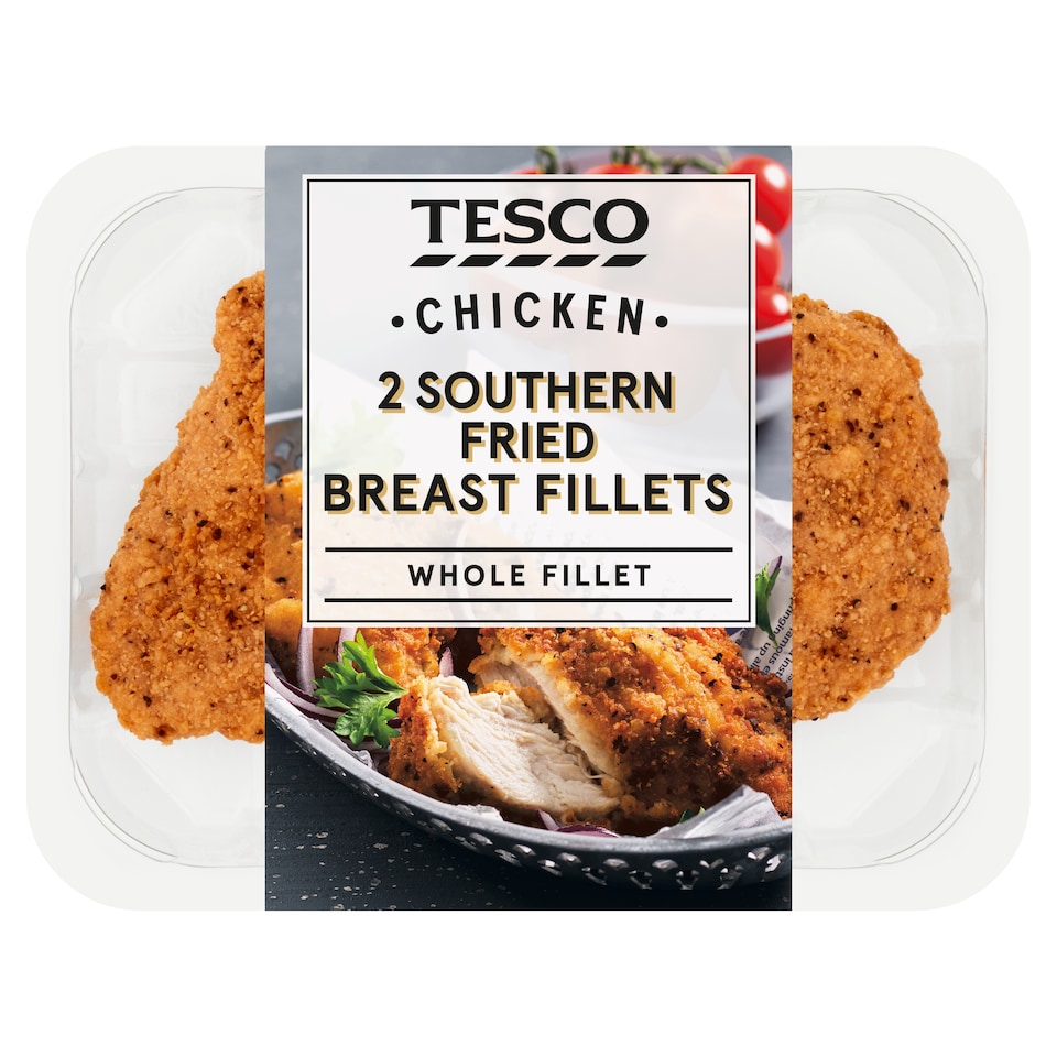 Tesco Southern Fried Breaded Chicken Fillets 300G