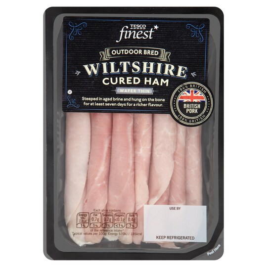 T.FIN BRITISH W/TH WILTSHIRE CURED HAM 125G Tesco Groceries