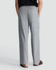 image 3 of F&F Pure Cotton Herringbone Drawstring Pyjama Bottoms in Grey